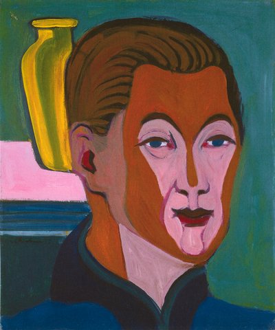 Tête du peintre - Ernst Ludwig Kirchner